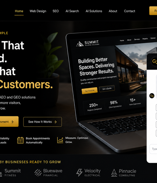 AI chatbot on a business website